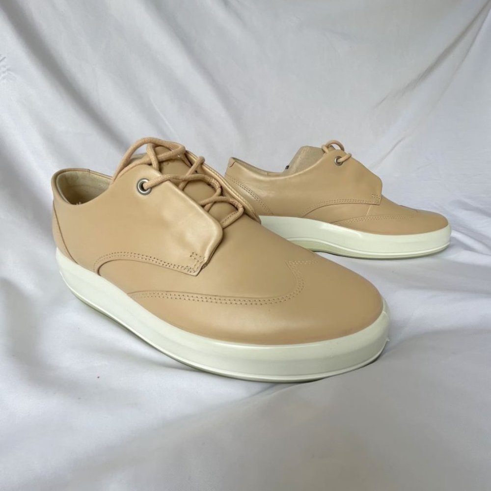 Ecco Size 8 - 8.5 Beige Leather Volluto Shoes - NEW